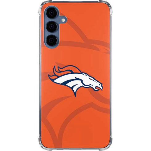 NFL Denver Broncos Double Vision Galaxy A35 5G Clear Case
